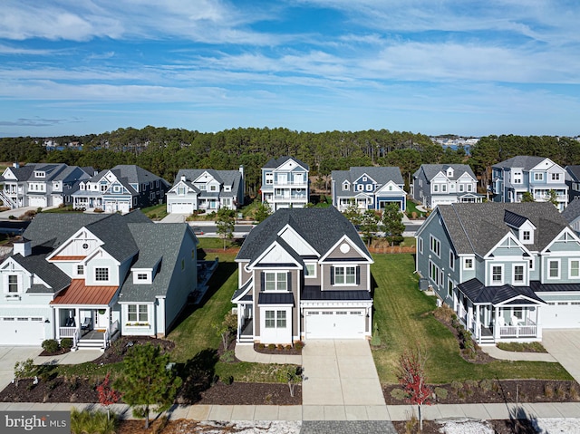 birds eye view of property