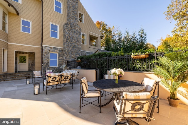 view of patio / terrace featuring outdoor lounge area