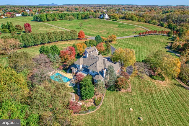 17061 Spring Creek Ln, Leesburg, VA 20176 - aerial overview of property's location featuring rural landscape