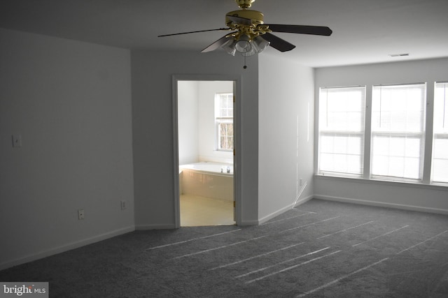 162 Liberty Way, Deptford, NJ 08096 - carpeted empty room with healthy amount of natural light, ceiling fan, and baseboards