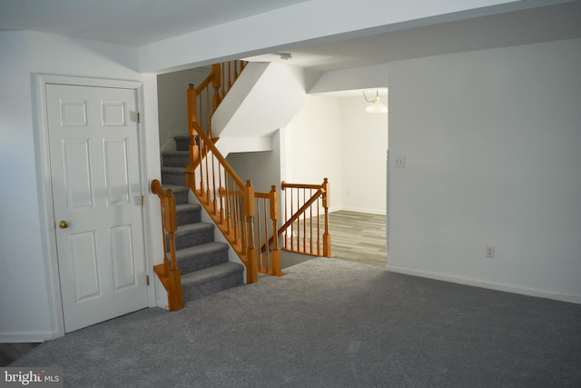 162 Liberty Way, Deptford, NJ 08096 - stairway featuring carpet and baseboards