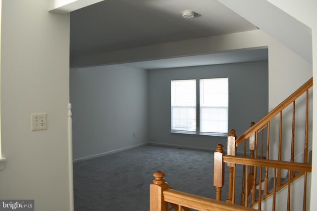 162 Liberty Way, Deptford, NJ 08096 - interior space with carpet, a smoke detector, baseboards, and stairway