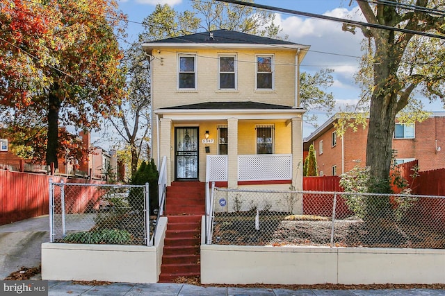 view of front of house with a porch