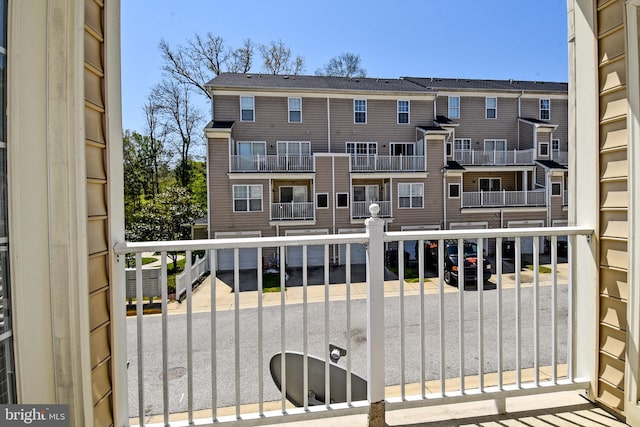 balcony with cooling unit