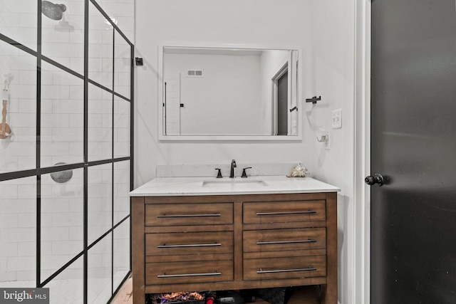 6127 Lebanon Ave, Philadelphia, PA 19151 - full bathroom with vanity and a tile shower