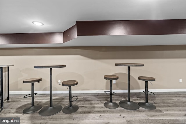 6127 Lebanon Ave, Philadelphia, PA 19151 - bar area with wood finished floors and baseboards