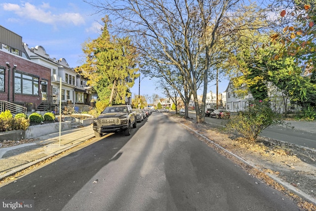 6127 Lebanon Ave, Philadelphia, PA 19151 - view of asphalt street with a residential view, sidewalks, and curbs