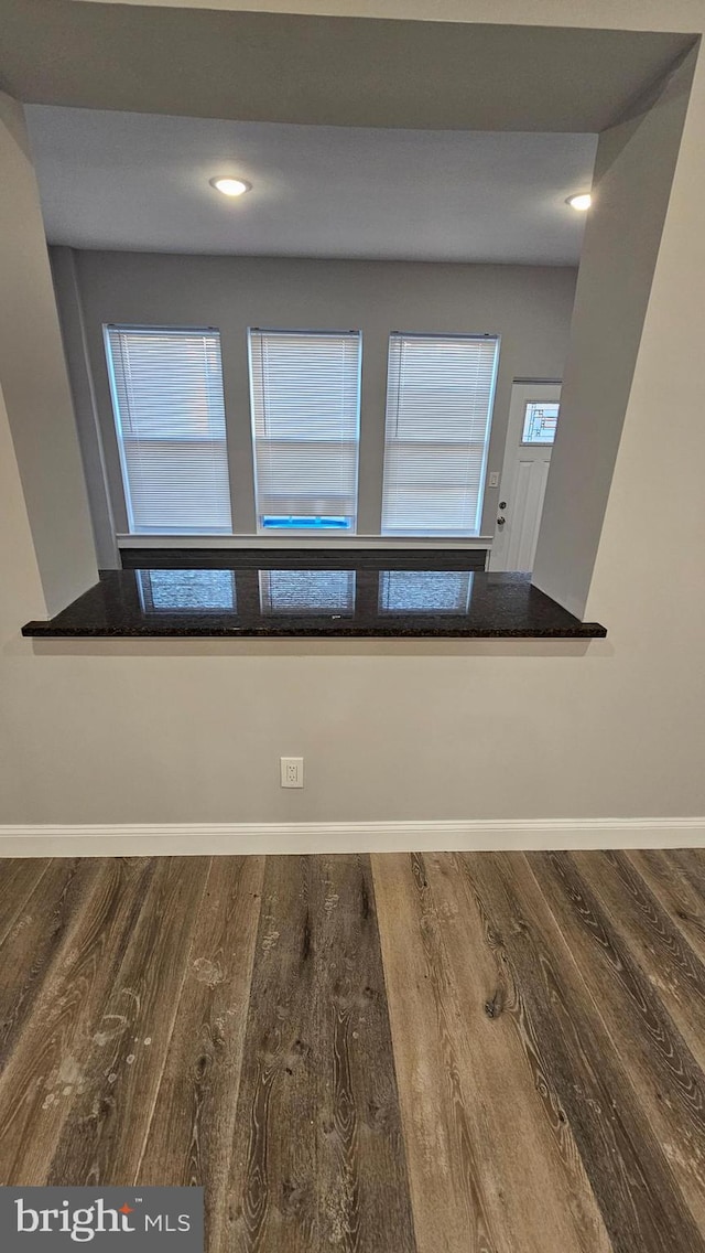 interior space featuring hardwood / wood-style flooring