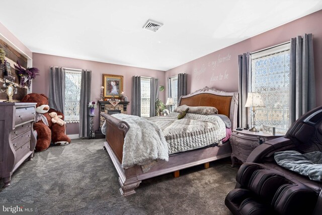 3204 State Route 72, Jonestown, PA 17038 - bedroom with carpet and a fireplace