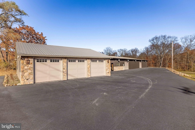 exterior space featuring a carport