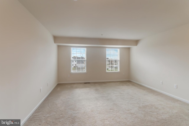 view of carpeted empty room