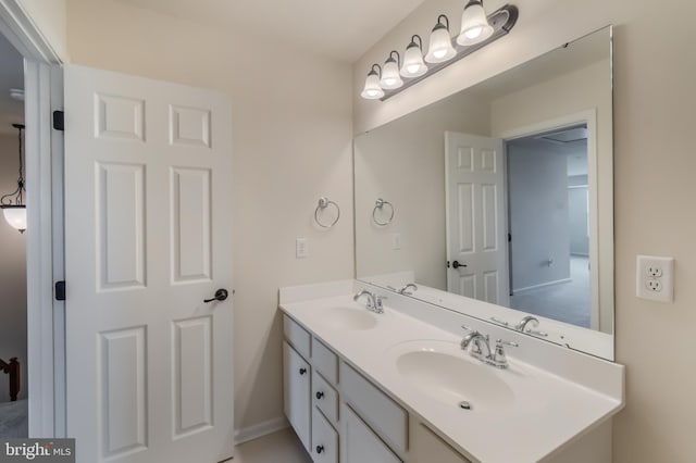 bathroom featuring vanity