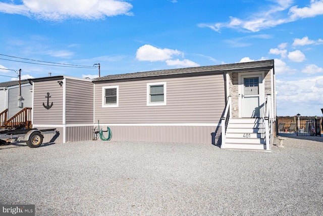 view of manufactured / mobile home