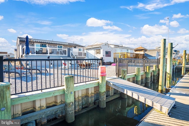 view of dock