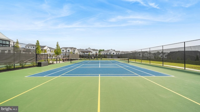 view of tennis court