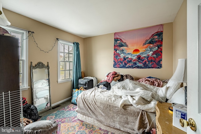 bedroom featuring carpet floors