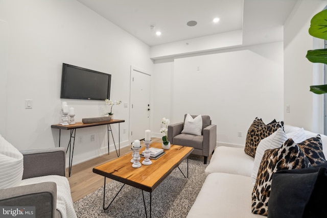1513 Christian St Unit 5, Philadelphia, PA 19146 - living room featuring wood finished floors, baseboards, and recessed lighting