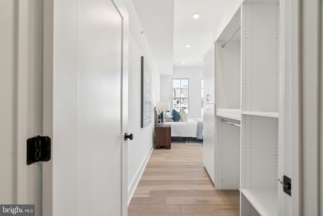 1513 Christian St Unit 5, Philadelphia, PA 19146 - hall with light wood-style floors and recessed lighting