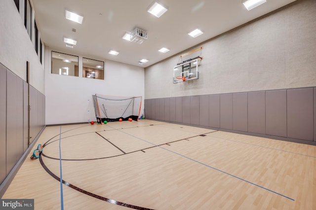 view of basketball court