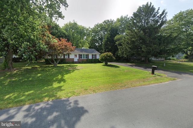 view of front of house featuring a front yard