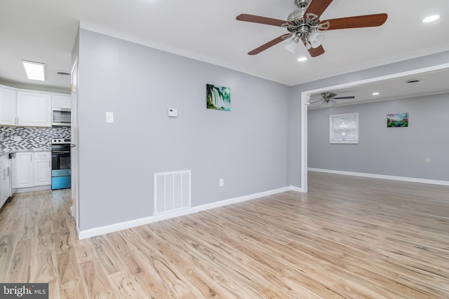 167 Shamrock Dr, Salisbury, MD 21804 - unfurnished room with ceiling fan, light wood-type flooring, baseboards, and recessed lighting