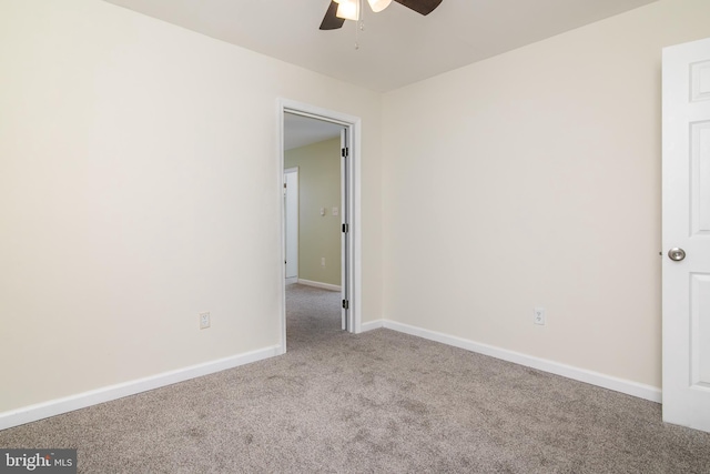 167 Shamrock Dr, Salisbury, MD 21804 - carpeted empty room with ceiling fan and baseboards