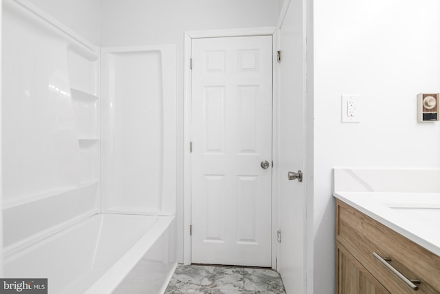 167 Shamrock Dr, Salisbury, MD 21804 - bathroom with marble finish floors and vanity