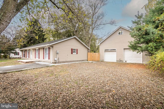 ranch-style house with a garage