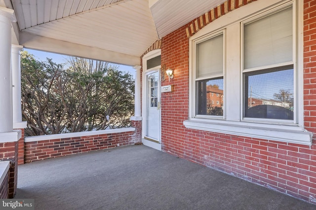 view of patio / terrace featuring covered porch