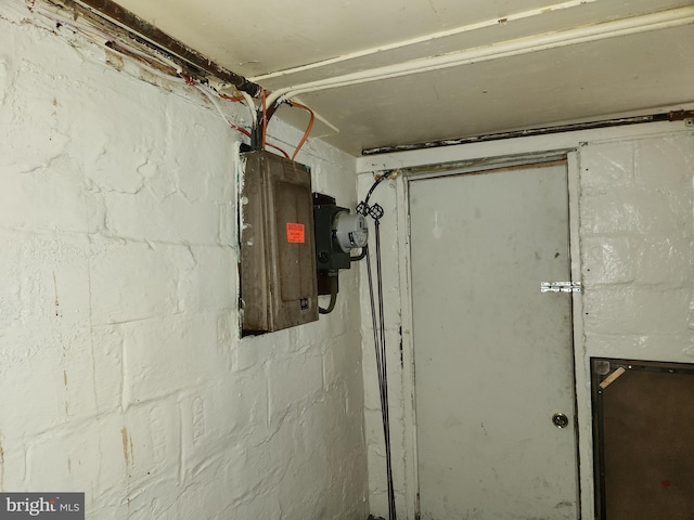 502 Brunswick St, Baltimore, MD 21223 - utility room featuring electric meter and electric panel