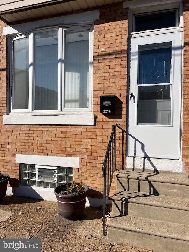 3358 Livingston St, Philadelphia, PA 19134 - property entrance with brick siding
