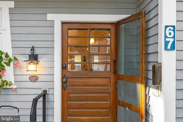 view of entrance to property