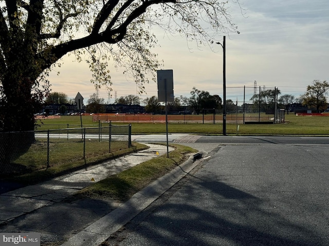 view of road