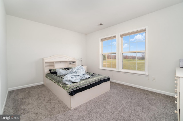 bedroom with carpet floors