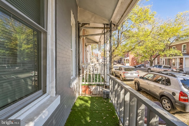 view of balcony