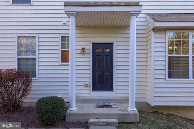 view of entrance to property