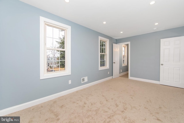 view of carpeted empty room