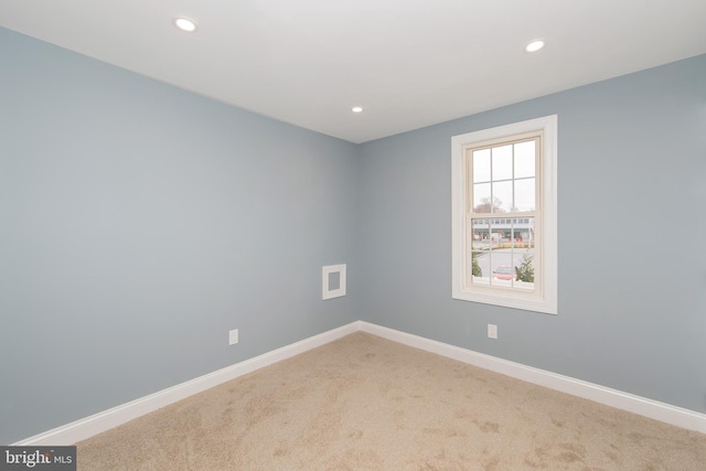 view of carpeted empty room