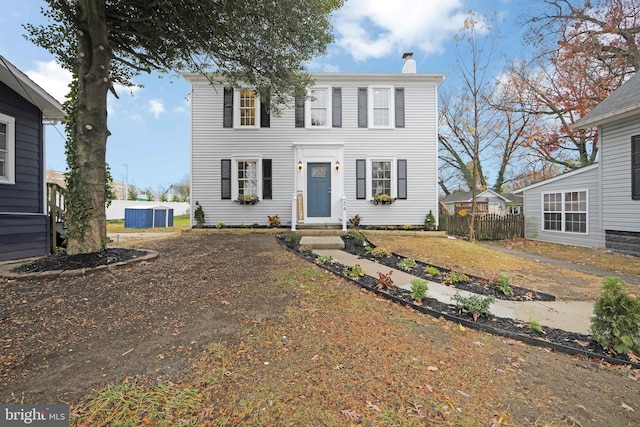 view of colonial home