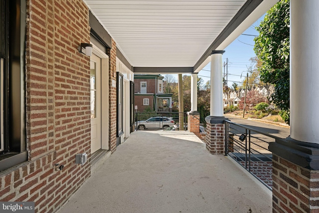 view of patio / terrace featuring covered porch