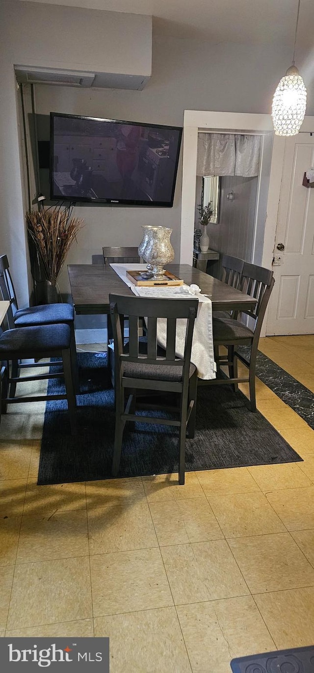 view of dining room