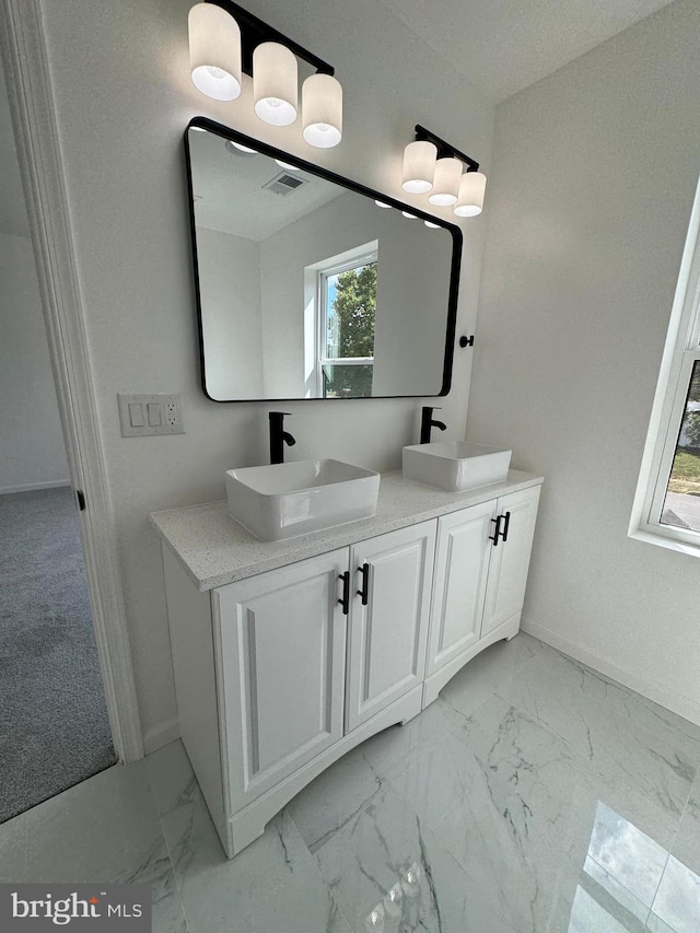 bathroom with vanity