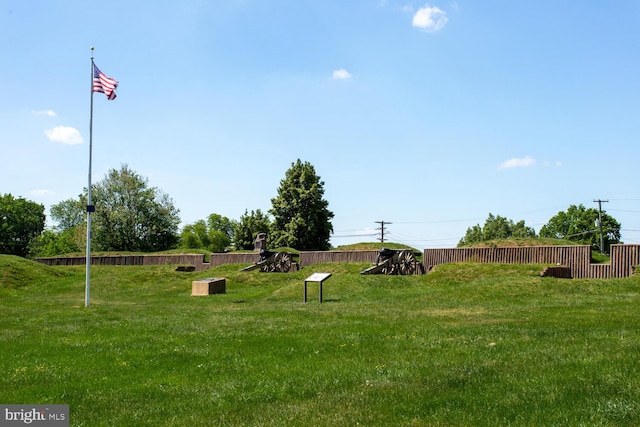 view of home's community featuring a yard