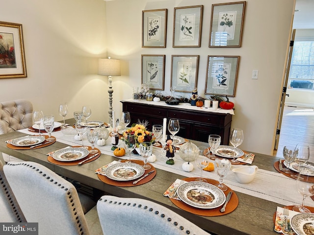 view of dining area