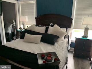 bedroom featuring hardwood / wood-style floors