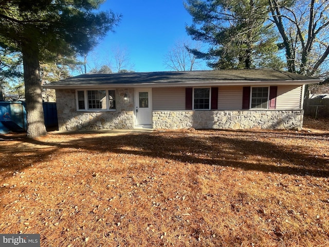 view of ranch-style home