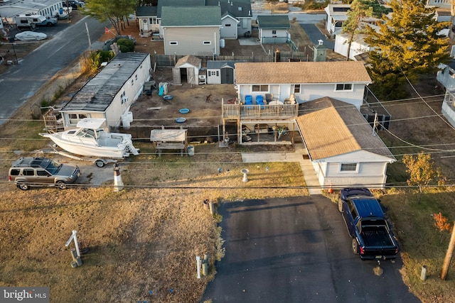 view of subject property