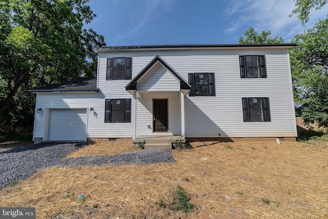 view of front of home featuring a garage