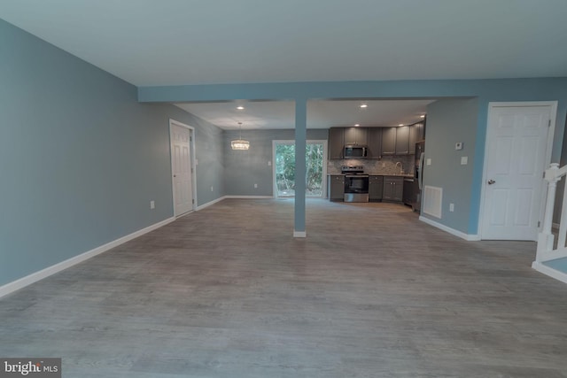 view of unfurnished living room