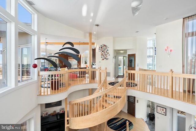 dining space with a healthy amount of sunlight